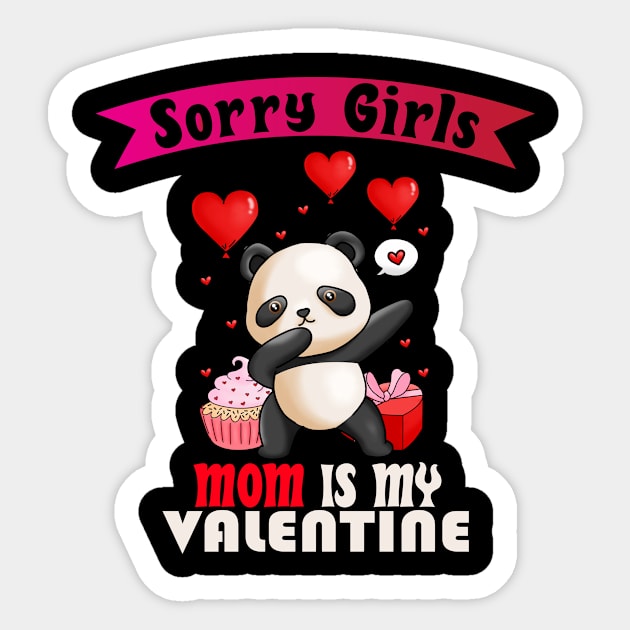 sorry Girls Mom Is My Valentine Sticker by Giftyshoop